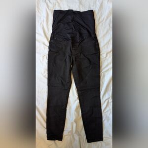 Signature Levi Strauss Black Denim Maternity Skinny Jeans
